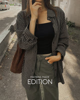 [MADE]  Lening checkered shirt