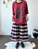 Sungre Raglan Contrast Oversized Tee 3color