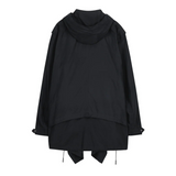 Draped Field Parka / Black