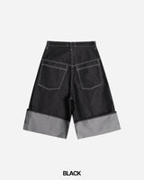Rollup Bermuda Denim Pants