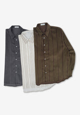 LL Stripe Pattern Long Shirts