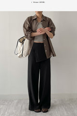 Roll-up Tencel Loose Fit Shirt