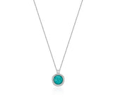 26SS★ [Premium Plating] Pennysense AB(W) Coin Necklace Amazonite