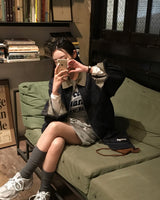[Bellidmade/Casual] ピーターオーバーフィットローデニムカラーブロックブルゾン