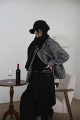 Muffler attached) ツイルハーフコート