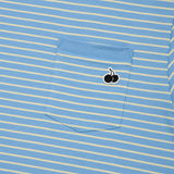 ユニモノチェリーストライプTシャツ [SKY]