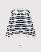 #ML Border Collar Loose Fit Knit (5color)