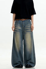 Blue Whiskered Vintage Jeans