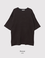ミルクレイヤードルーズフィットショートスリーブTシャツ (5color)