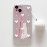 twinkle heart half jelly case