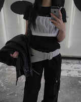 Suede big belt