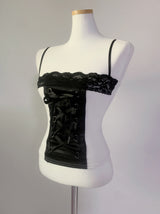 Shadow Corset Lace Top (White)