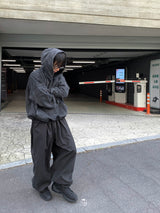 カイルピンタックフリースワイドパンツ 3C