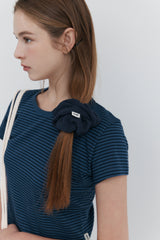 【MADE】 ワッフルスシュシュ_ネイビー