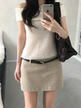 Vine Low-rise Mini Skirt (4 colors)