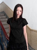  ROUND COLLAR PUFF SHIRT