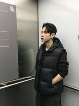 Tailed Padded Hooded Vest 3C