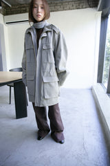 silver snap pocket safari coat(2colors)