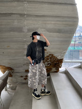 Glen Camo Cargo Bermuda Pants 3C