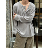 [Unisex] オーバーフィットヘンリーネックニットスリーブス(4color)