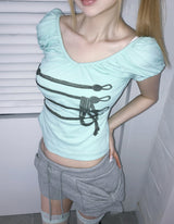 rope y2k top(2 color)