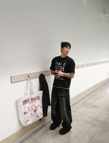 No.1353 LT クロップレイヤードハーフTシャツ (3color)