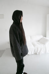 hood wool double coat(2colors)
