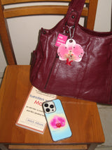 Glow Orchid Keyring_Peach Pink