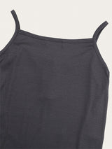 SIDE SHIRRING BUTTON SLEEVELESS (3C)