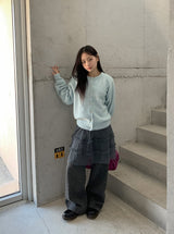 Batty Wool Knit Round Cardigan