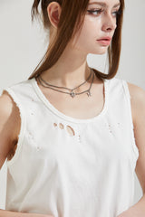DRILL SLEEVELESS TOP