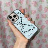 ギャルの翼ゼブラシルバーエポキシスマホケース