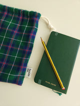 Check string pouch - navy L