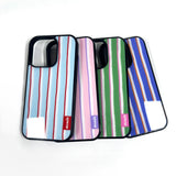 【MADE】スリーピー ストライプ ガーデン パジャマ iPhoneケース [Glossy Glass/Magsafe]