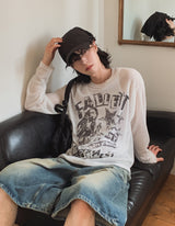 Palette see-through long sleeve knit