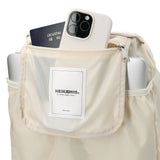 FLAP STRING BACKPACK / BUTTER