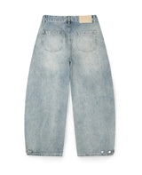 B-Ed Cut Curved Denim Pants