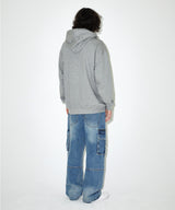 ECLIPSE RAW CUT ZIP UP HOODIE