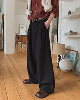 Keito Two-Tuck Wide Slacks