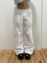Fold West Cotton Semi-Cargo Bootcut Pants 4color