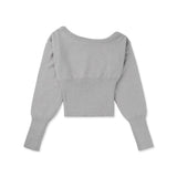 フルッフィーコルセットワンショルダーニット[Gray]