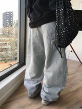 Patch Flower Gray Denim (1c)