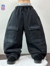 FRONT CARGO BALLOON DENIM 🩶