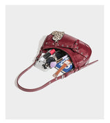 Leopard Print Keychain Shoulder Bag