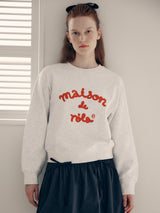 MAISON DE ROLA スウェットシャツ (メランジグレー)