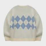 Drawing Puppy Argyle Knit