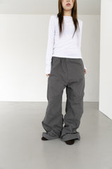 zipper cargo pocket pants(3colors)
