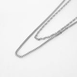 a men's レイヤードネックレス_CLEFクリーントーンネックレス