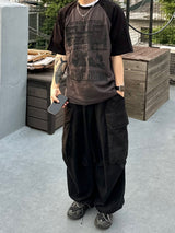 レタリングラグラン半袖Tシャツ 3C