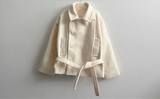 Pony Thick Belt Double High Neck Coat